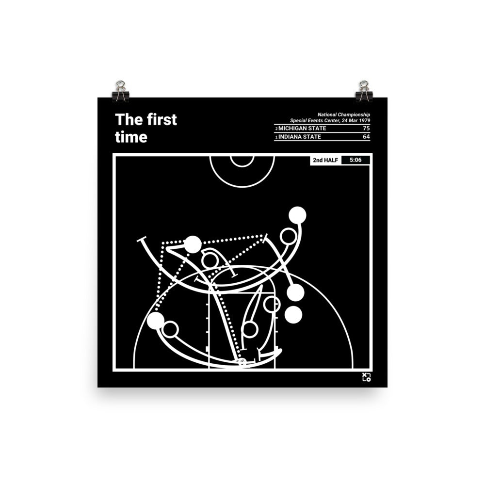 Michigan State Basketball Greatest Plays Poster: The first time (1979)