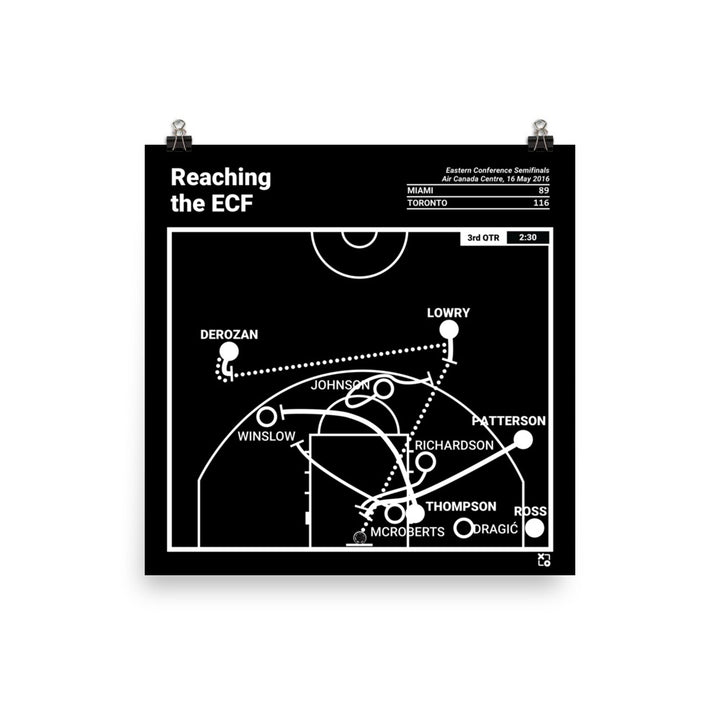 Toronto Raptors Greatest Plays Poster: Reaching the ECF (2016)