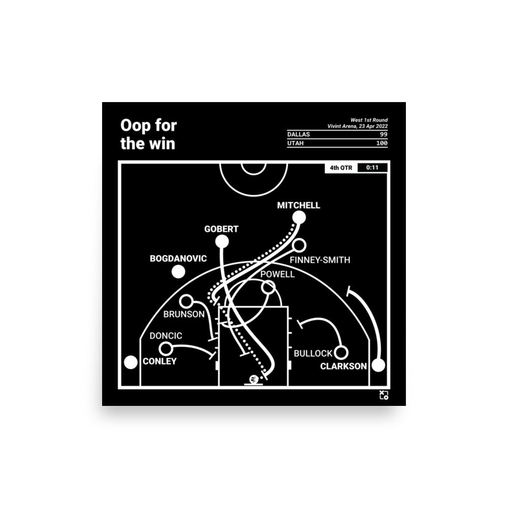 Utah Jazz Greatest Plays Poster: Oop for the win (2022)