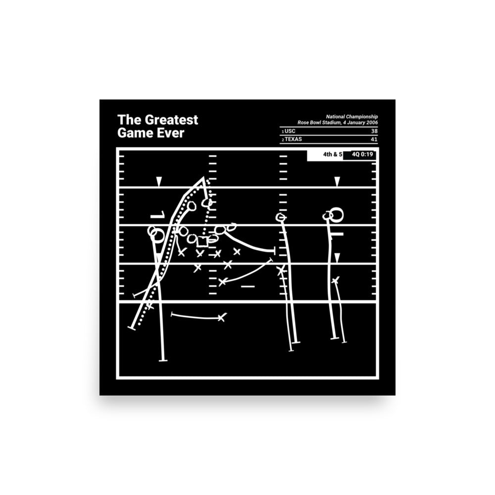 Texas Football Greatest Plays Poster: The Greatest Game Ever (2006)