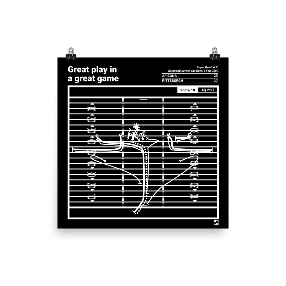Arizona Cardinals Greatest Plays Poster: Great play in a great game (2009)