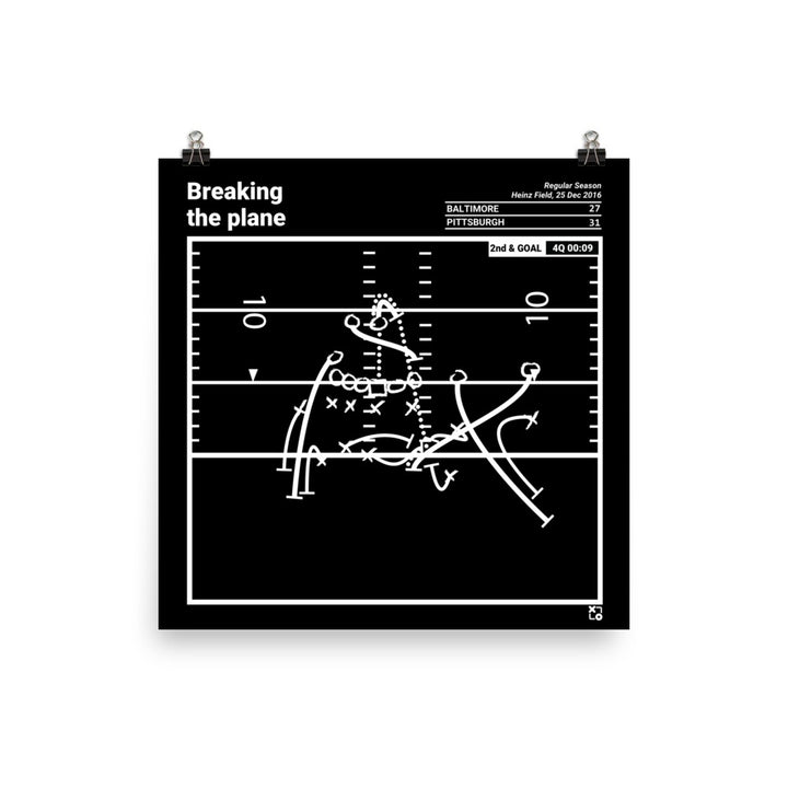 Pittsburgh Steelers Greatest Plays Poster: Breaking the plane (2016)