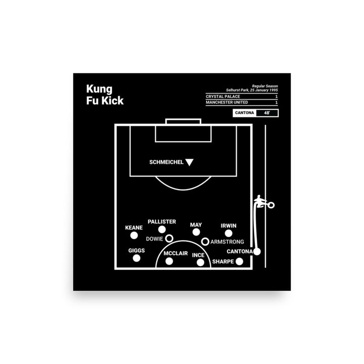 Oddest Manchester United Plays Poster: Kung Fu Kick (1995)