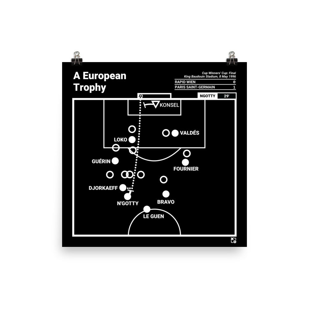 Paris Saint-Germain Greatest Goals Poster: A European Trophy (1996)