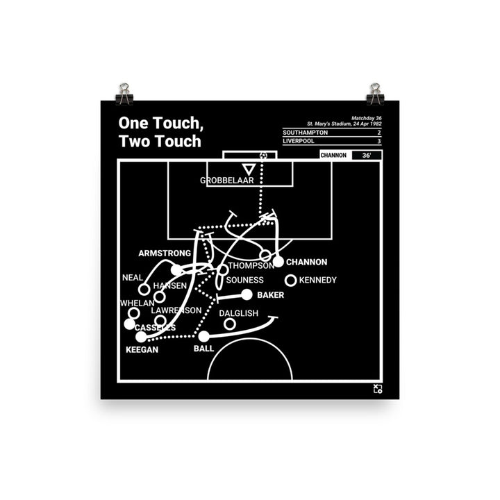 Southampton Greatest Goals Poster: One Touch, Two Touch (1982)