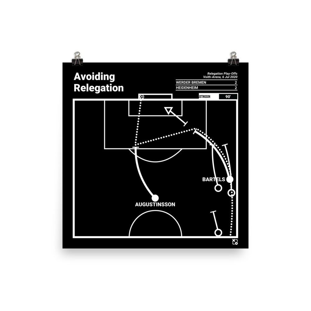 Werder Bremen Greatest Goals Poster: Avoiding Relegation (2020)