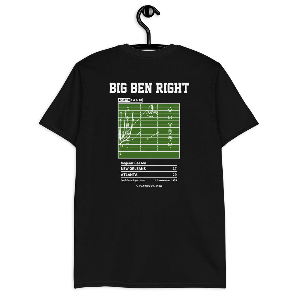 Atlanta Falcons Greatest Plays T-shirt: Big Ben Right (1978)