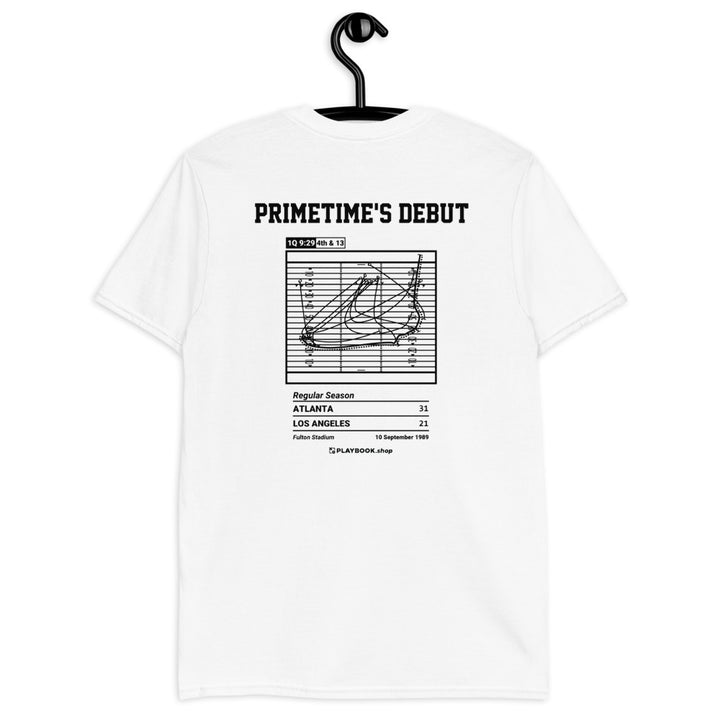 Atlanta Falcons Greatest Plays T-shirt: Primetime's Debut (1989)