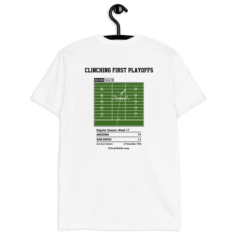 Arizona Cardinals Greatest Plays T-shirt: Clinching first playoffs (1998)