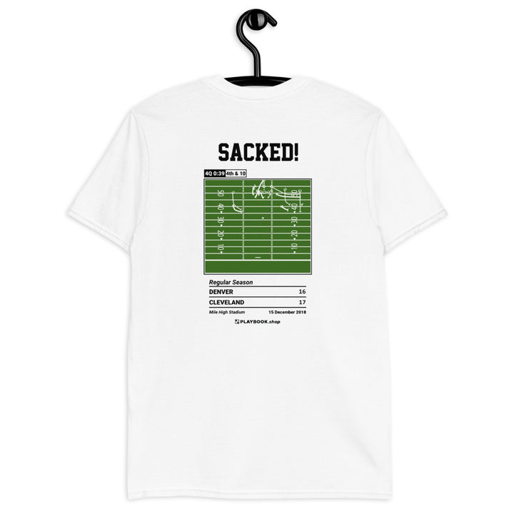 Cleveland Browns Greatest Plays T-shirt: Sacked! (2018)