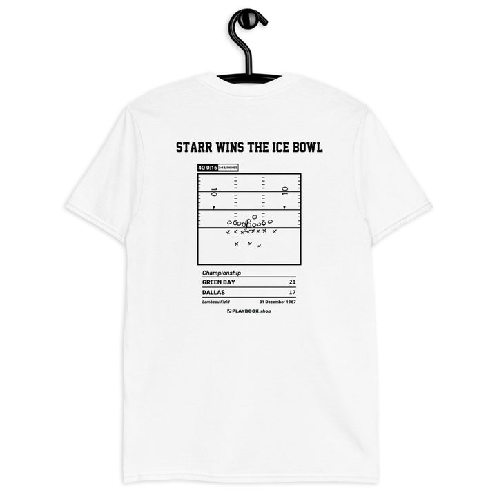 Green Bay Packers Greatest Plays T-shirt: Starr wins the Ice Bowl (1967)