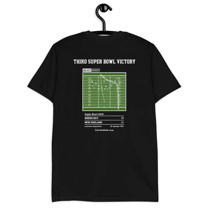 Green Bay Packers Greatest Plays T-shirt: Third Super Bowl victory (1997)