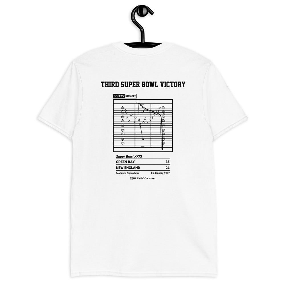 Green Bay Packers Greatest Plays T-shirt: Third Super Bowl victory (1997)