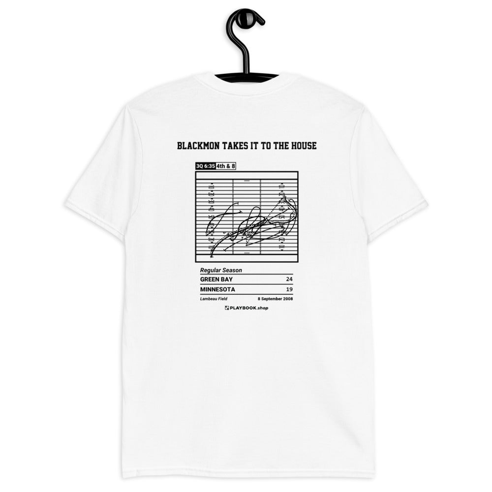 Green Bay Packers Greatest Plays T-shirt: Blackmon Takes It To The House (2008)