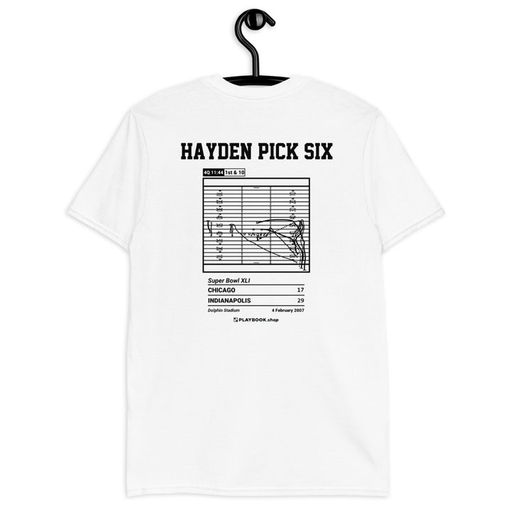 Indianapolis Colts Greatest Plays T-shirt: Hayden Pick Six (2007)