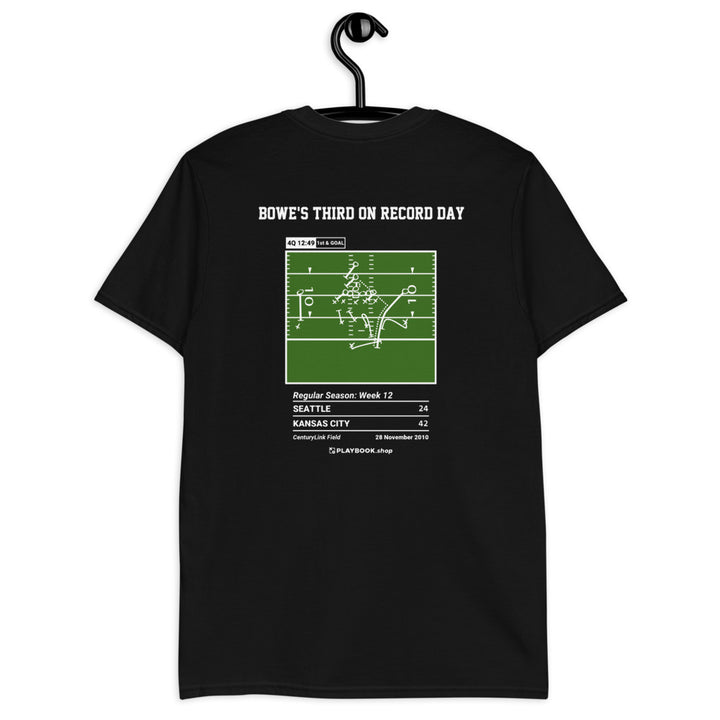 Kansas City Chiefs Greatest Plays T-shirt: Bowe's third on record day (2010)