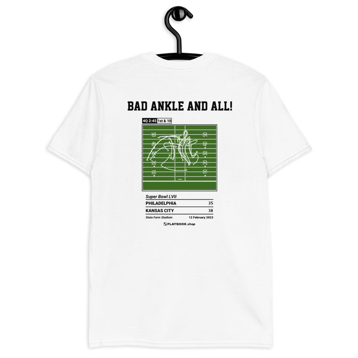 Kansas City Chiefs Greatest Plays T-shirt: Bad ankle and all! (2023)