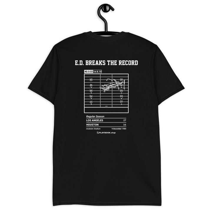 Los Angeles Rams Greatest Plays T-shirt: E.D. Breaks the Record (1984)