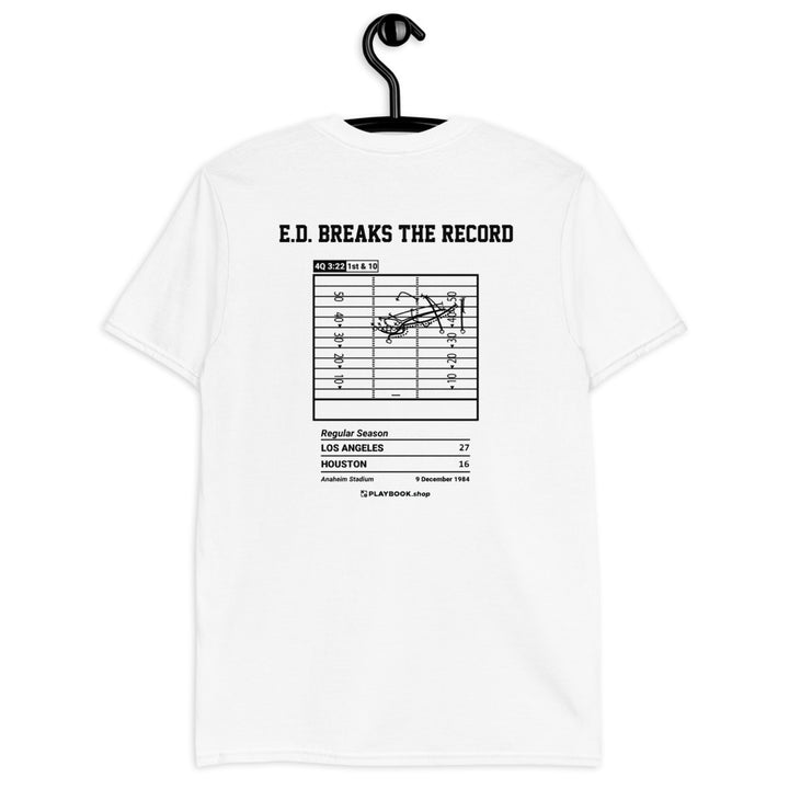 Los Angeles Rams Greatest Plays T-shirt: E.D. Breaks the Record (1984)