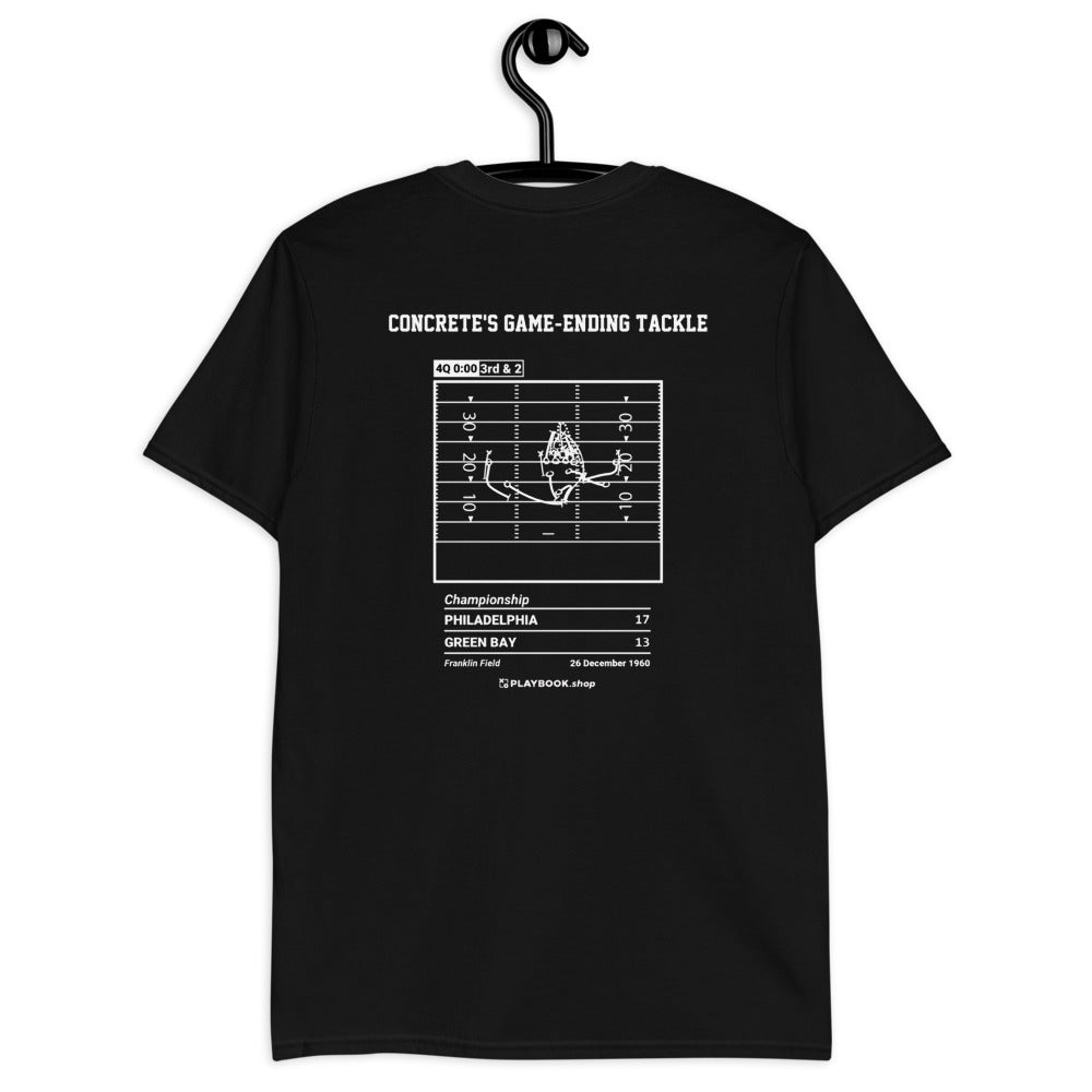 Philadelphia Eagles Greatest Plays T-shirt: Concrete's game-ending tackle (1960)