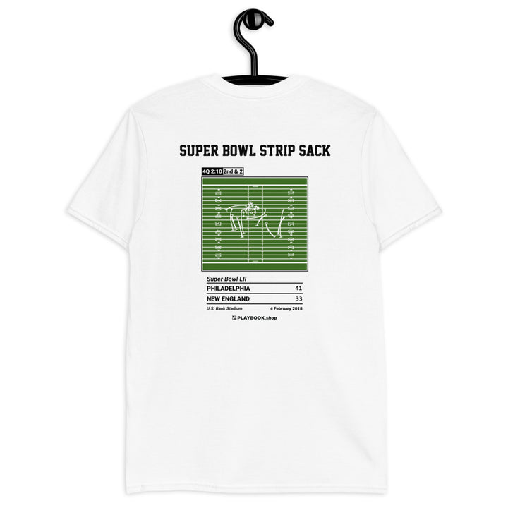 Philadelphia Eagles Greatest Plays T-shirt: Super Bowl strip sack (2018)