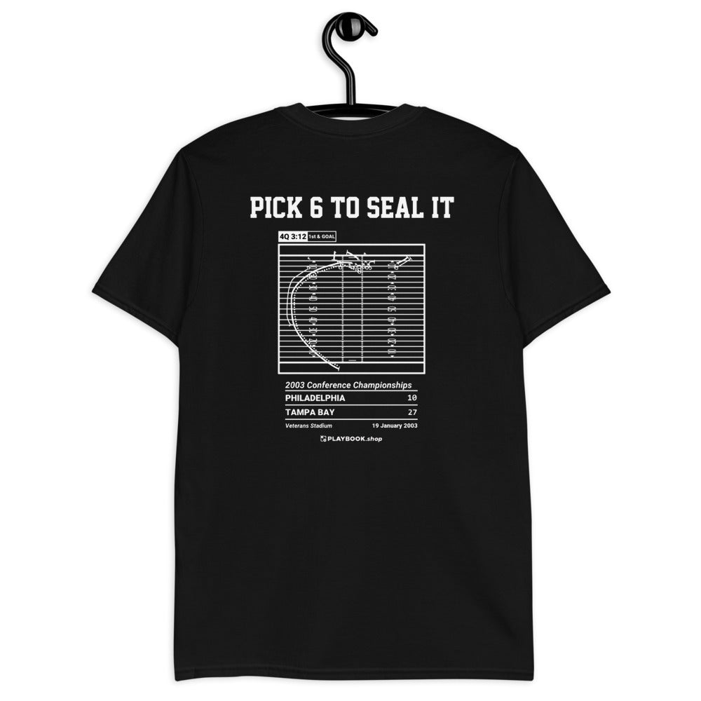 Tampa Bay Buccaneers Greatest Plays T-shirt: Pick 6 to seal it (2003)
