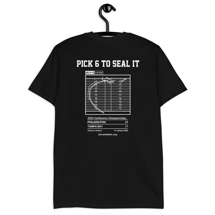Tampa Bay Buccaneers Greatest Plays T-shirt: Pick 6 to seal it (2003)