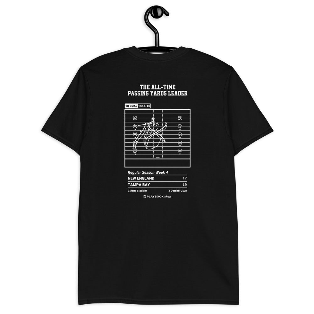 Tampa Bay Buccaneers Greatest Plays T-shirt: The all-time passing yards leader (2021)