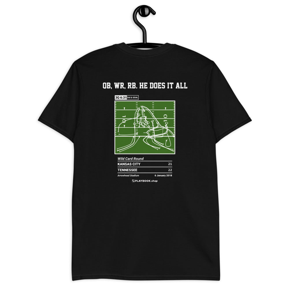 Tennessee Titans Greatest Plays T-shirt: QB, WR, RB. He does it all (2018)