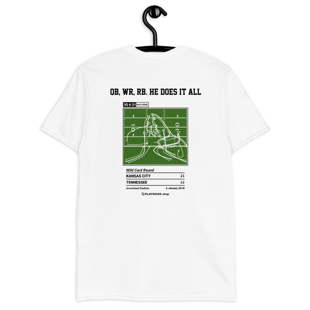 Tennessee Titans Greatest Plays T-shirt: QB, WR, RB. He does it all (2018)
