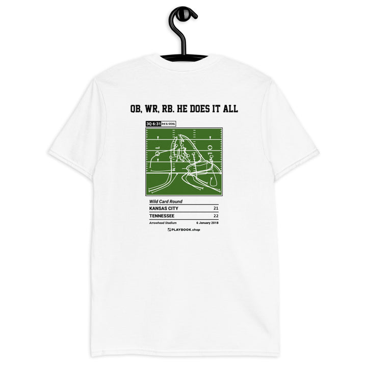 Tennessee Titans Greatest Plays T-shirt: QB, WR, RB. He does it all (2018)