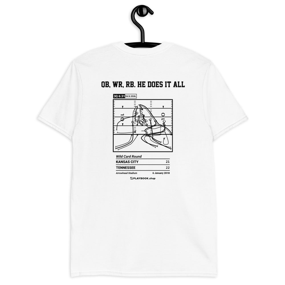 Tennessee Titans Greatest Plays T-shirt: QB, WR, RB. He does it all (2018)