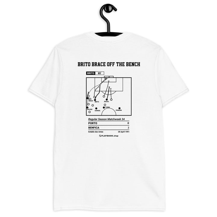 Benfica Greatest Goals T-shirt: Brito Brace off the Bench (1991)