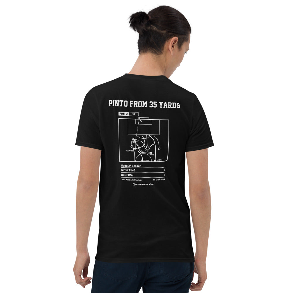 Benfica Greatest Goals T-shirt: Pinto from 35 yards (1994)