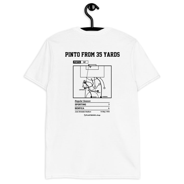 Benfica Greatest Goals T-shirt: Pinto from 35 yards (1994)
