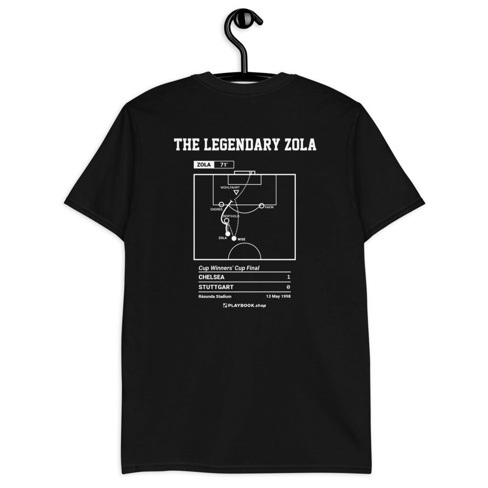 Chelsea Greatest Goals T-shirt: The Legendary Zola (1998)