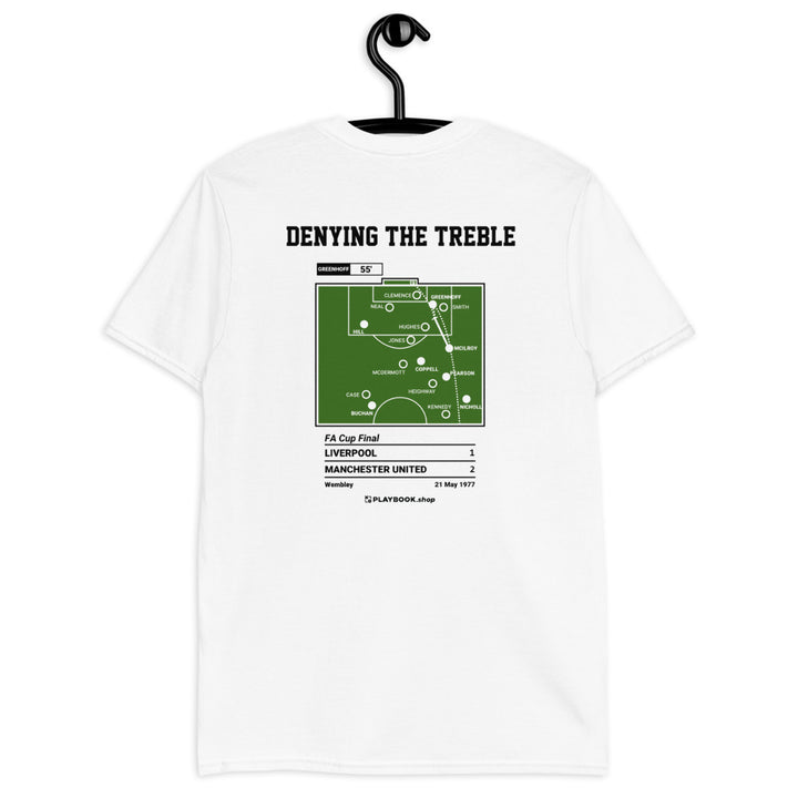 Manchester United Greatest Goals T-shirt: Denying the Treble (1977)