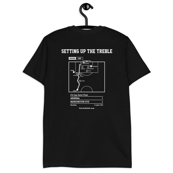 Manchester United Greatest Goals T-shirt: Setting up the Treble (1999)