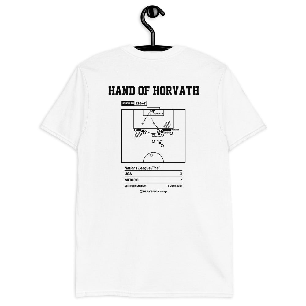USMNT Greatest Goals T-shirt: Hand of Horvath (2021)