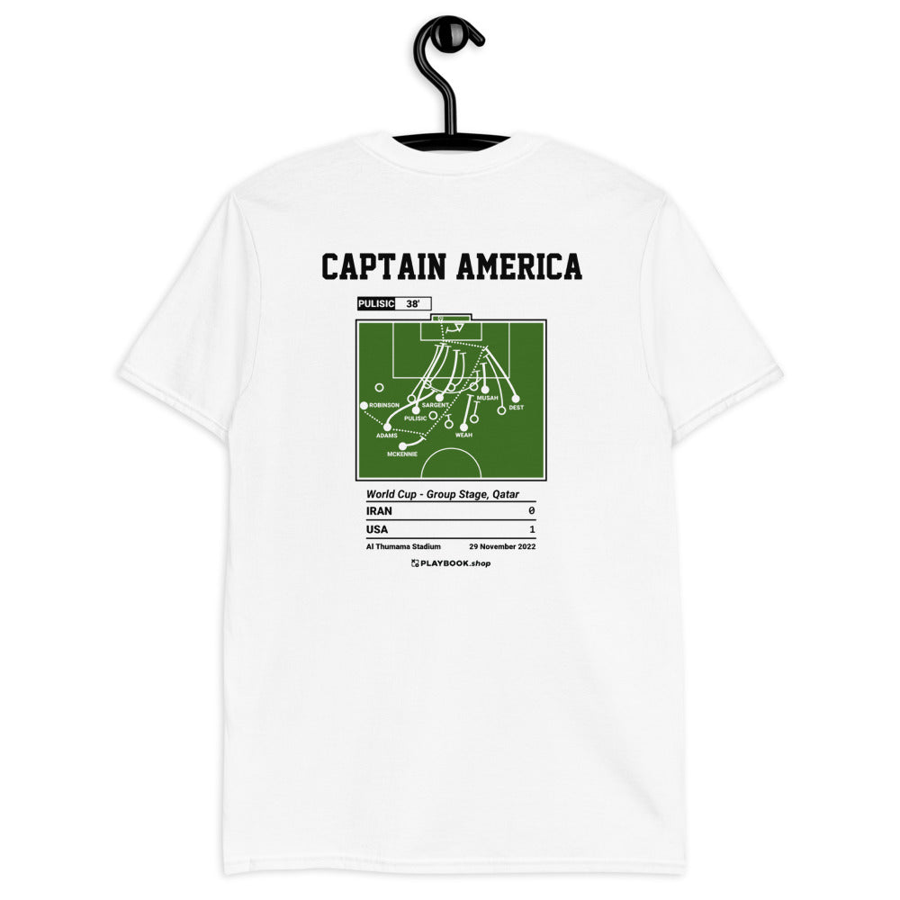 USMNT Greatest Goals T-shirt: Captain America (2022)