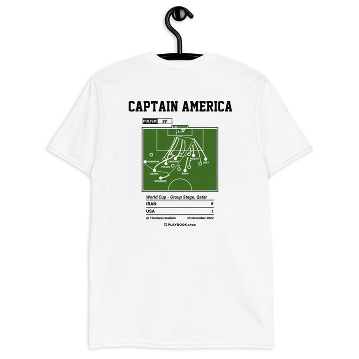 USMNT Greatest Goals T-shirt: Captain America (2022)