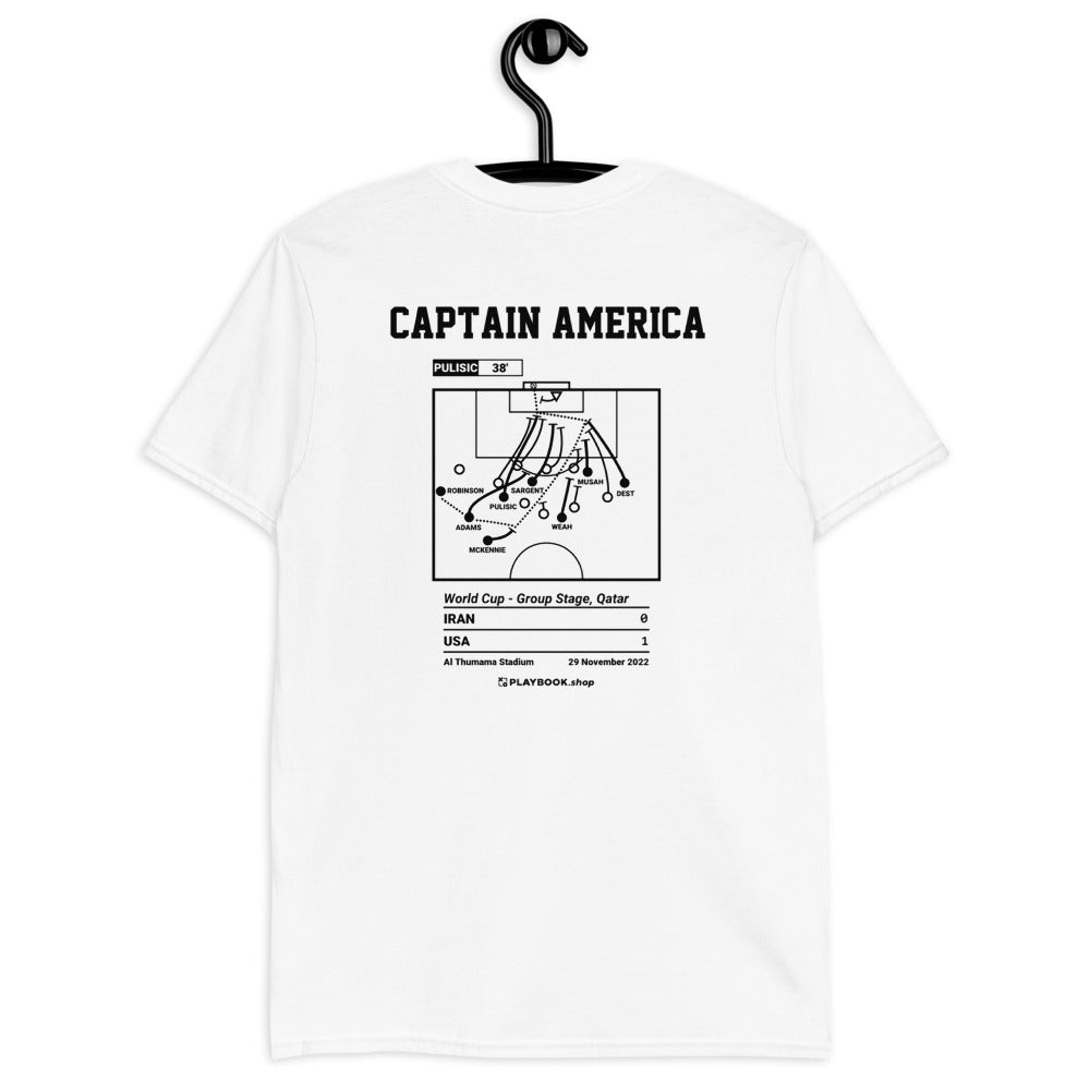 USMNT Greatest Goals T-shirt: Captain America (2022)