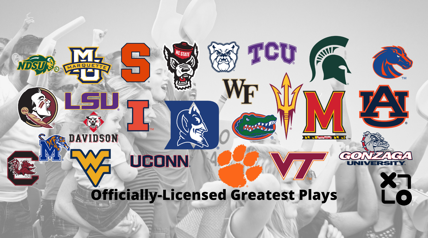 Licensed college football and basketball products