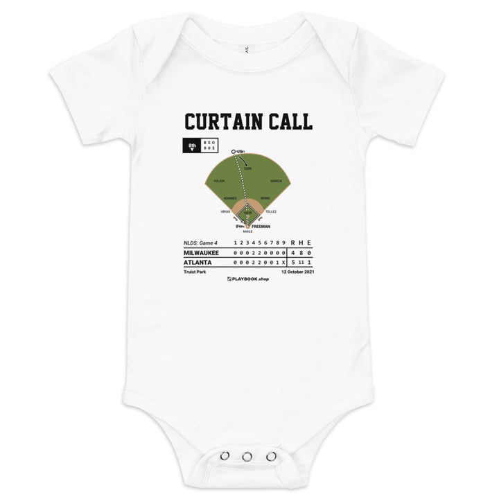 Greatest Atlanta Braves Plays Baby Bodysuit: Curtain Call (2021)