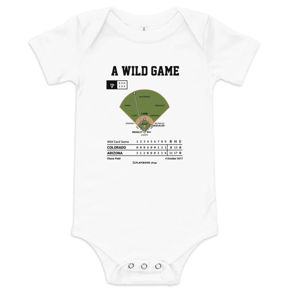 Greatest Arizona Diamondbacks Plays Baby Bodysuit: A Wild Game (2017)
