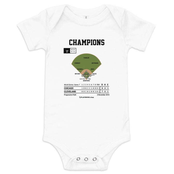 Greatest Chicago Cubs Plays Baby Bodysuit: Champions (2016)