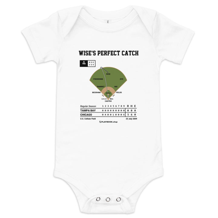 Greatest Chicago White Sox Plays Baby Bodysuit: Wise's Perfect Catch (2009)