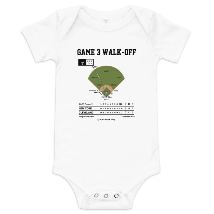 Greatest Cleveland Guardians Plays Baby Bodysuit: Game 3 Walk-Off (2024)