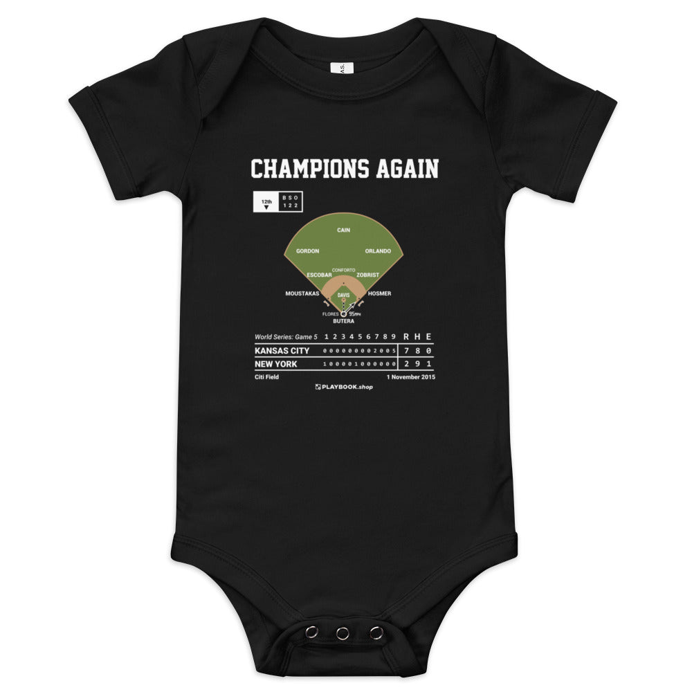 Greatest Kansas City Royals Plays Baby Bodysuit: Champions Again (2015)