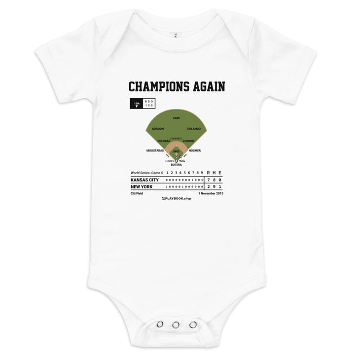 Greatest Kansas City Royals Plays Baby Bodysuit: Champions Again (2015)